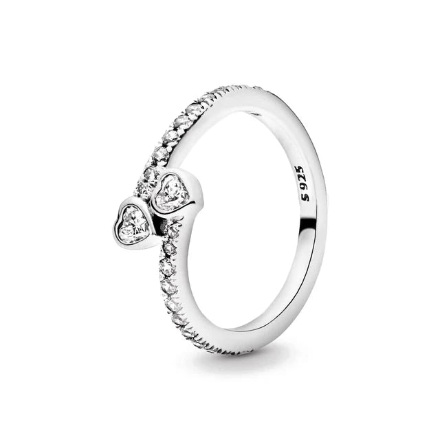 Twin Hearts Ring